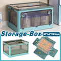 Large Foldable Clear Plastic Storage Box, 58.4 x 33.5 x 41.9 cm