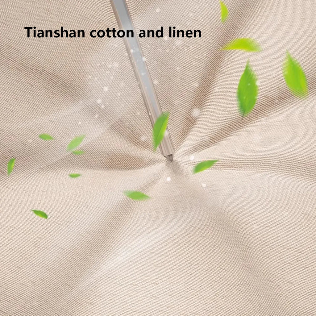 Foldable Cotton Linen Under Bed Storage Box, Beige