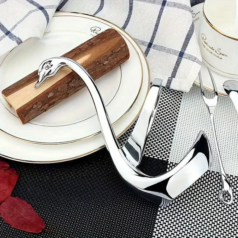 Stainless Steel Swan Cutlery Holder