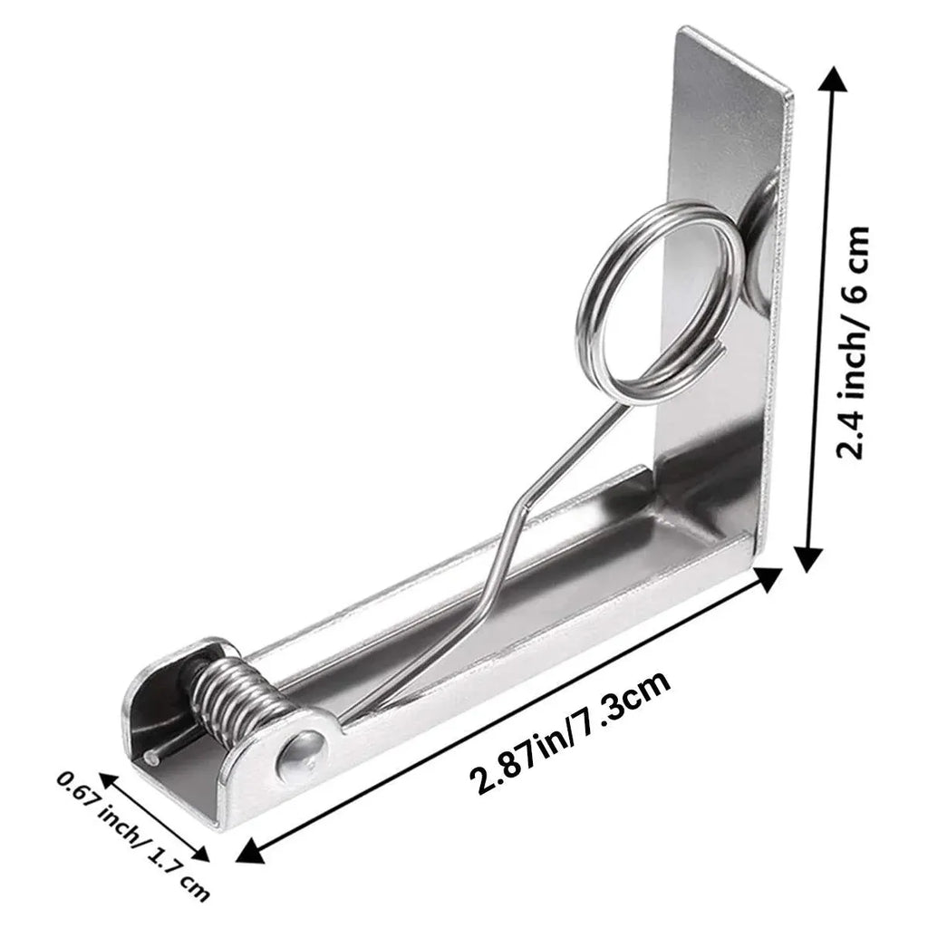 Stainless Steel Tablecloth Clips, 6 Pack