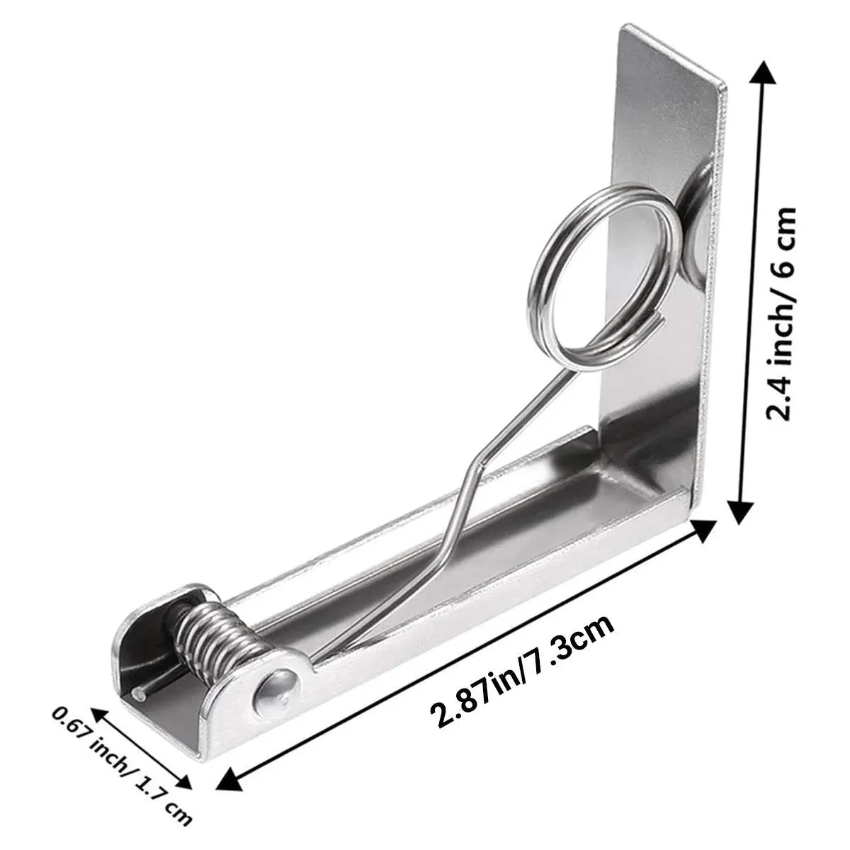 Stainless Steel Tablecloth Clips, 6 Pack