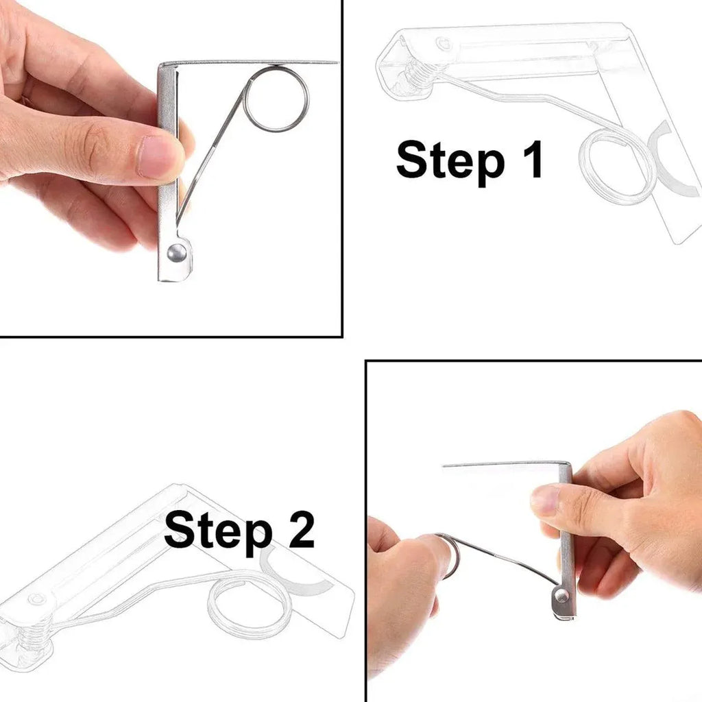 Stainless Steel Tablecloth Clips, 6 Pack
