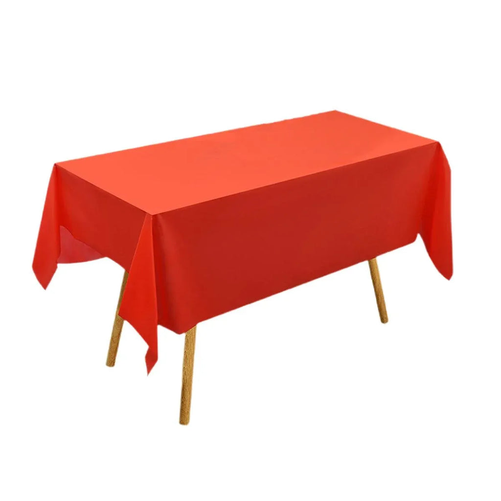10pcs PEVA Rectangle Tablecloths Solid Colour Waterproof Party Table