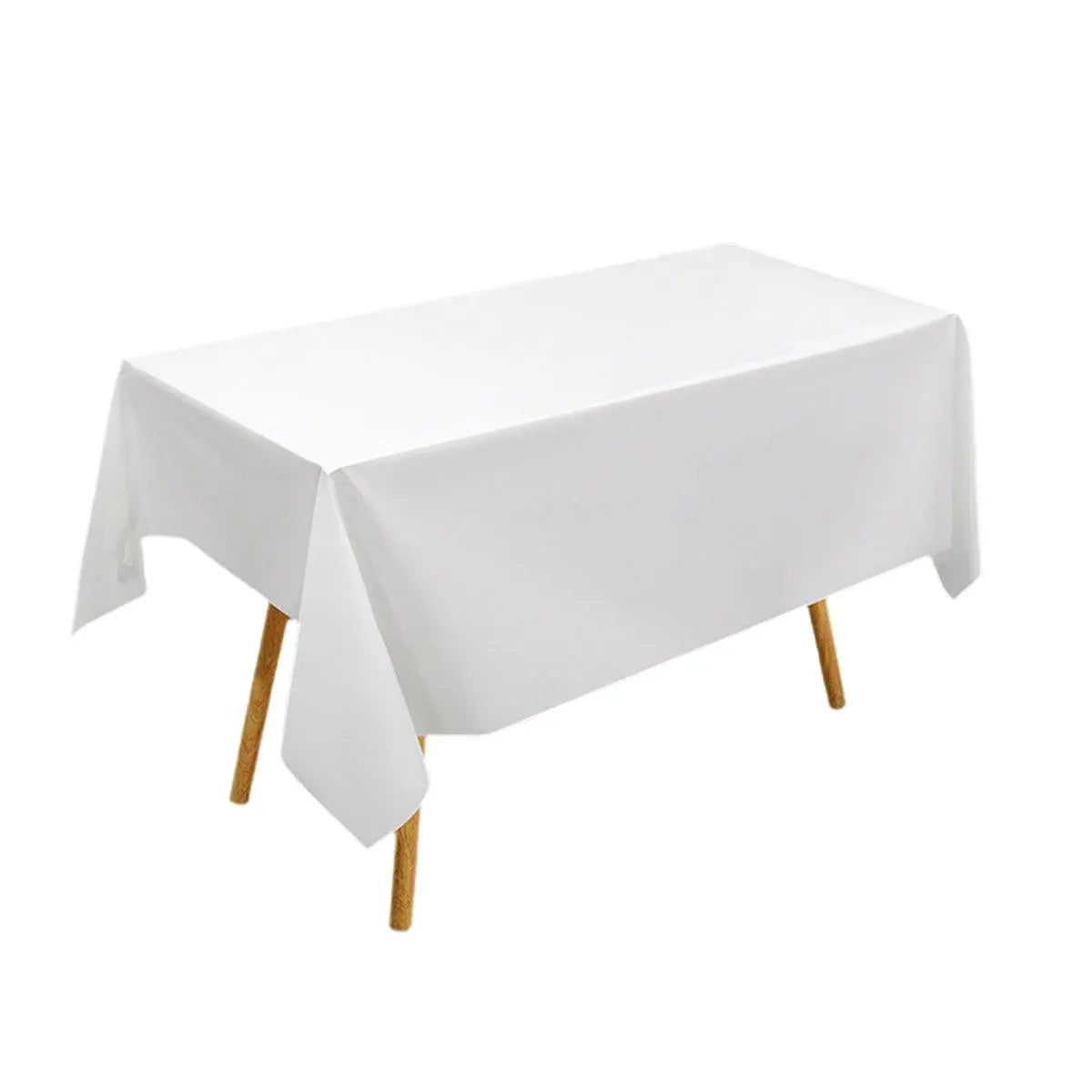 10pcs PEVA Rectangle Tablecloths Solid Colour Waterproof Party Table