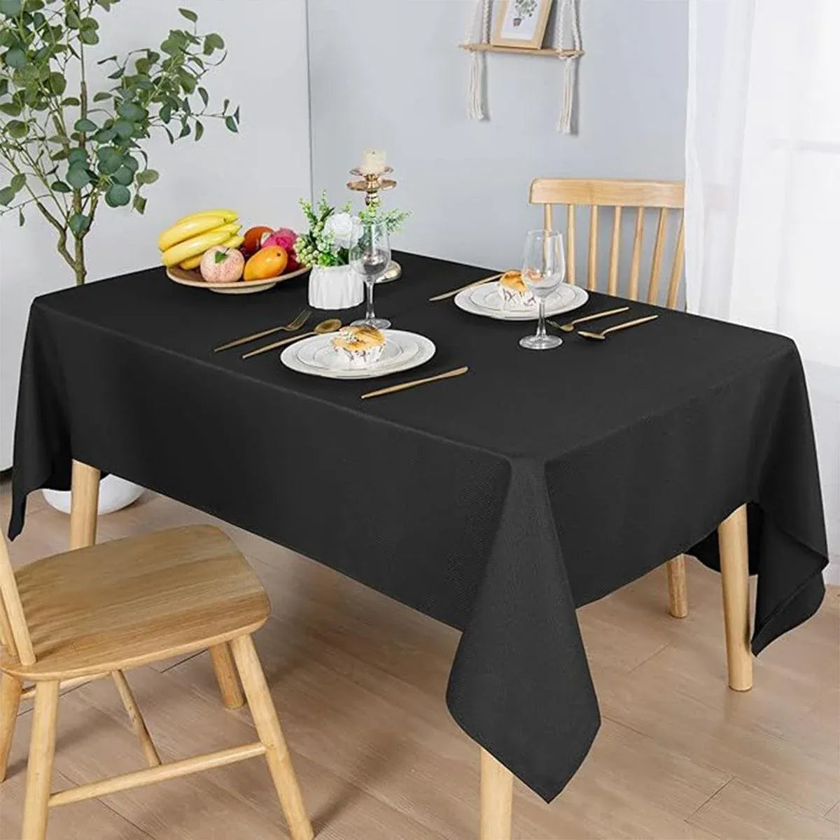 10pcs PEVA Rectangle Tablecloths Solid Colour Waterproof Party Table