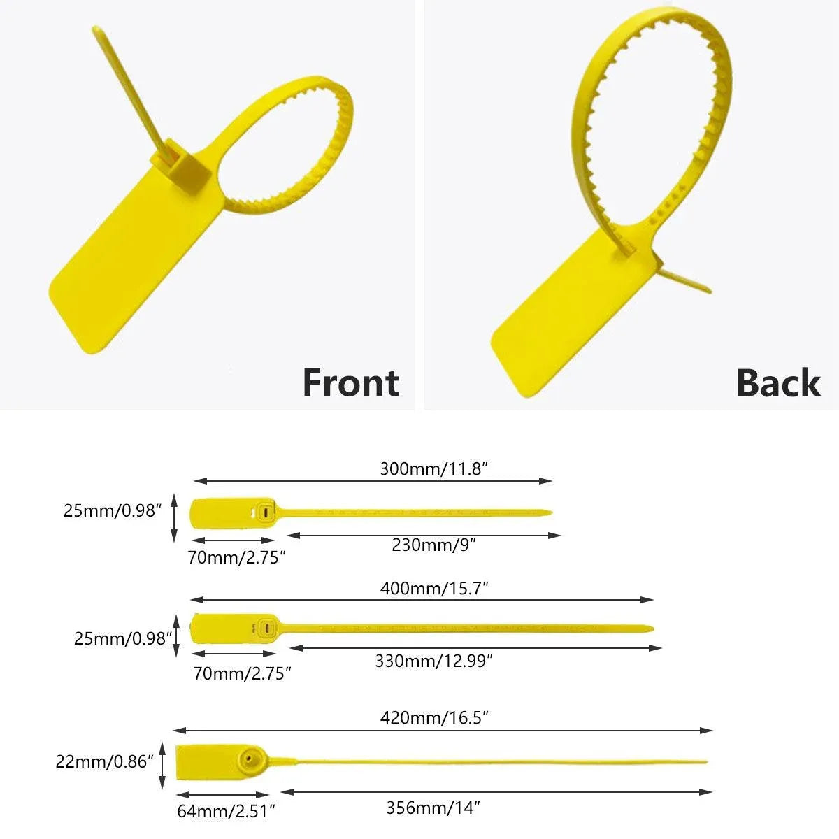 100PCS Plastic Seal Security Tags Plastic Label Tabs Ties for