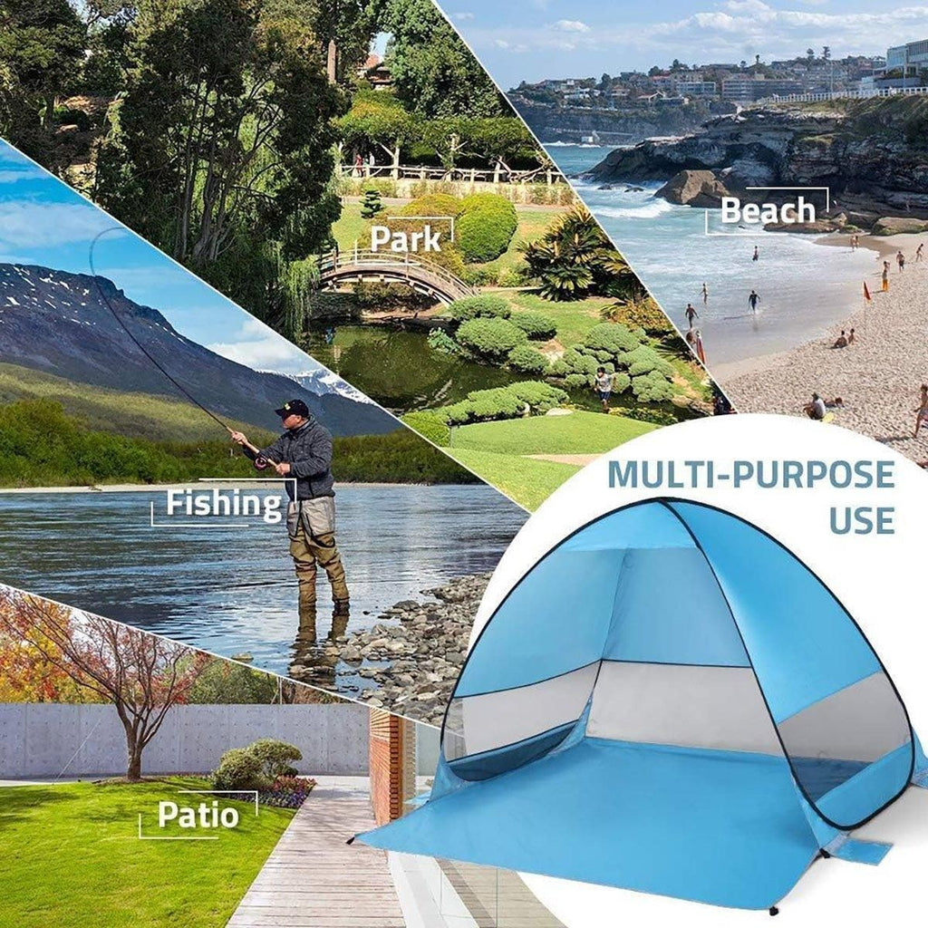 Automatic Pop Up Beach Tent UV Protection Portable Sunshade