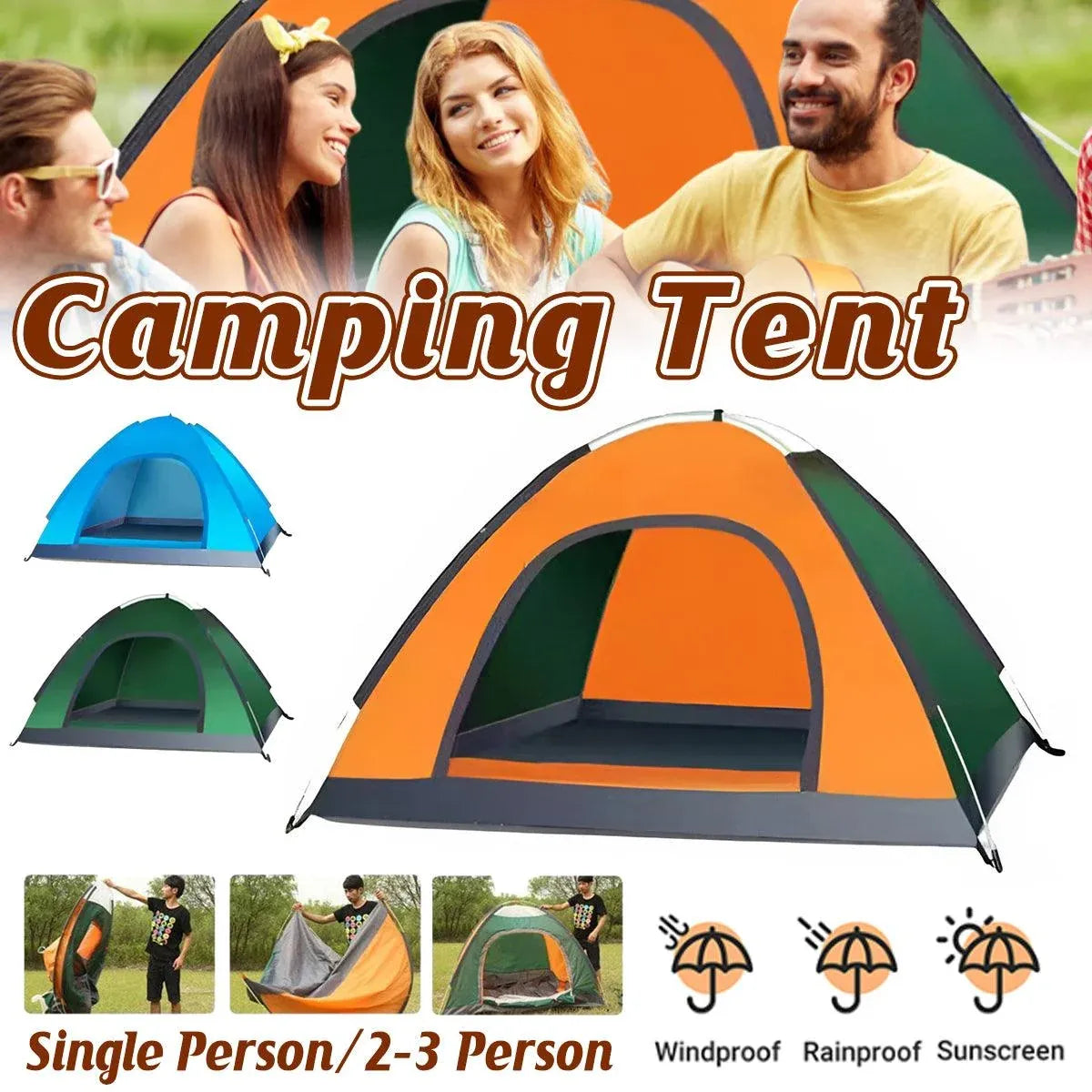 Outdoor Camping Tent Portable Sun Protection Lightweight Quick