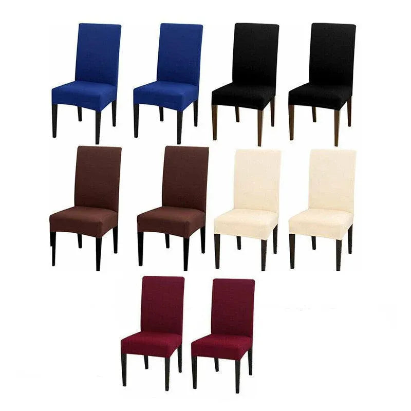 Stretch Spandex Chair Covers, Set of 6