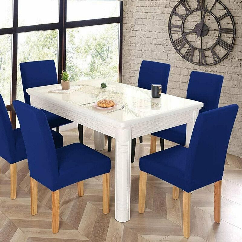 Stretch Spandex Chair Covers, Set of 6