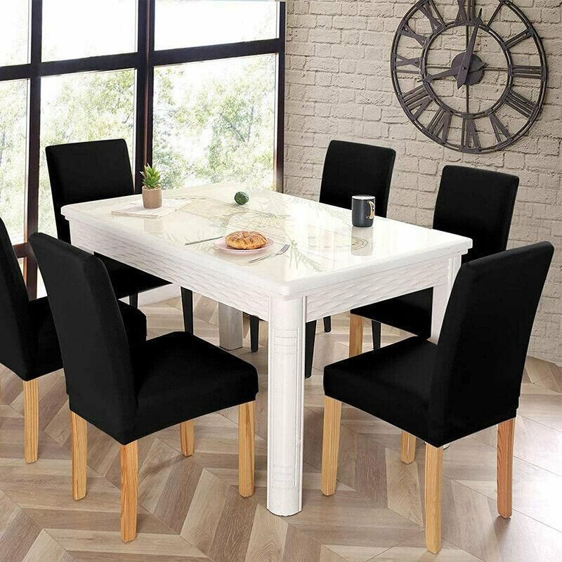 Stretch Spandex Chair Covers, Set of 6