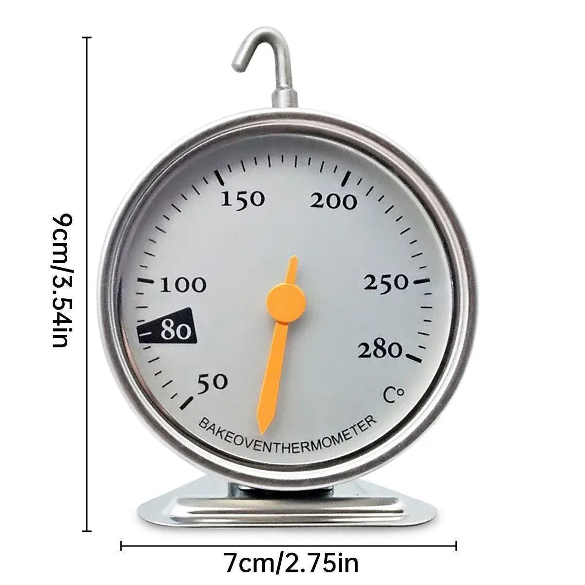 Mechanical Oven Thermometer with Hook and Stand