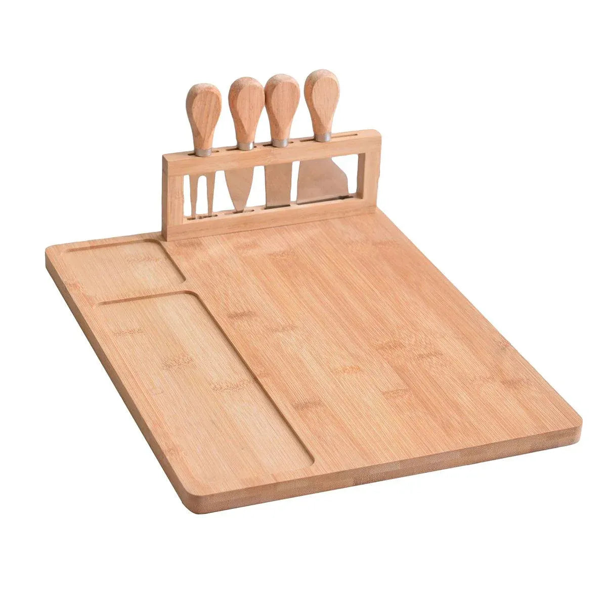 Bamboo Chopping Board Cheese Board Set with Knife Kitchen Charcuterie