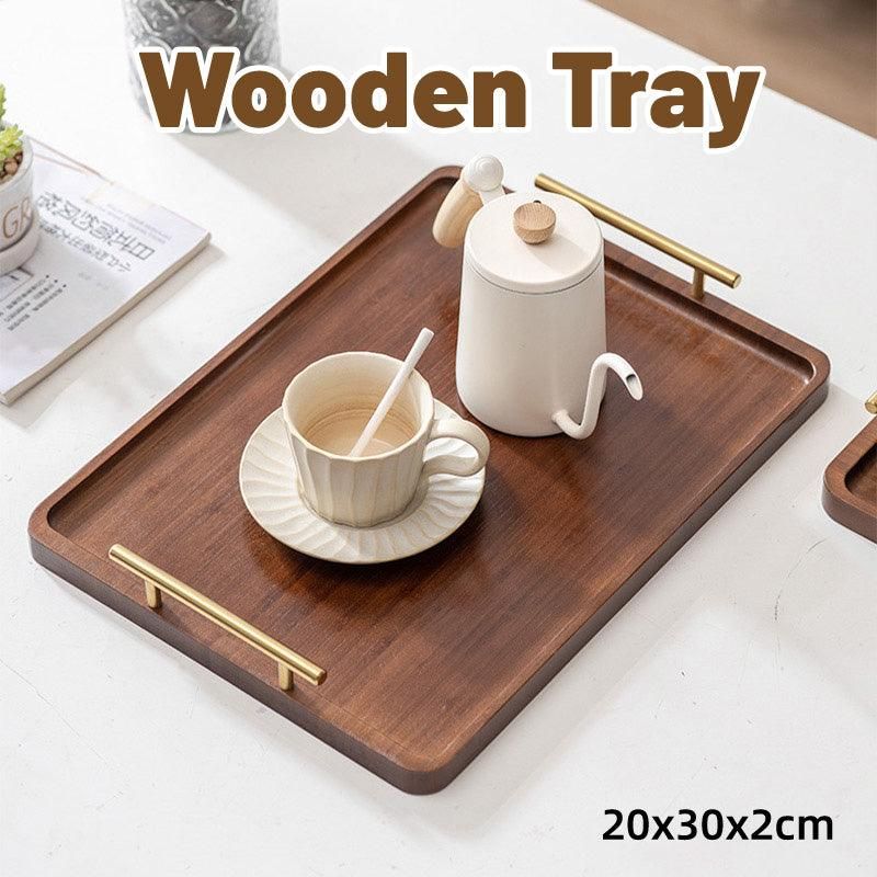 Brown Rectangular Serving Tray