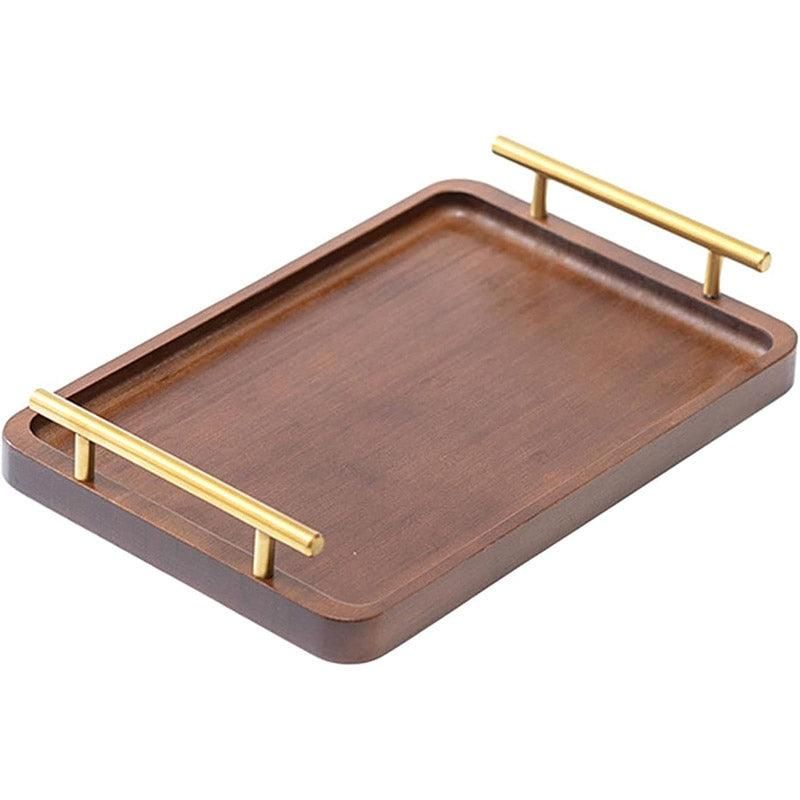 Brown Rectangular Serving Tray