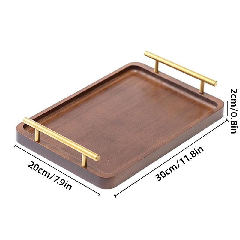 Brown Rectangular Serving Tray