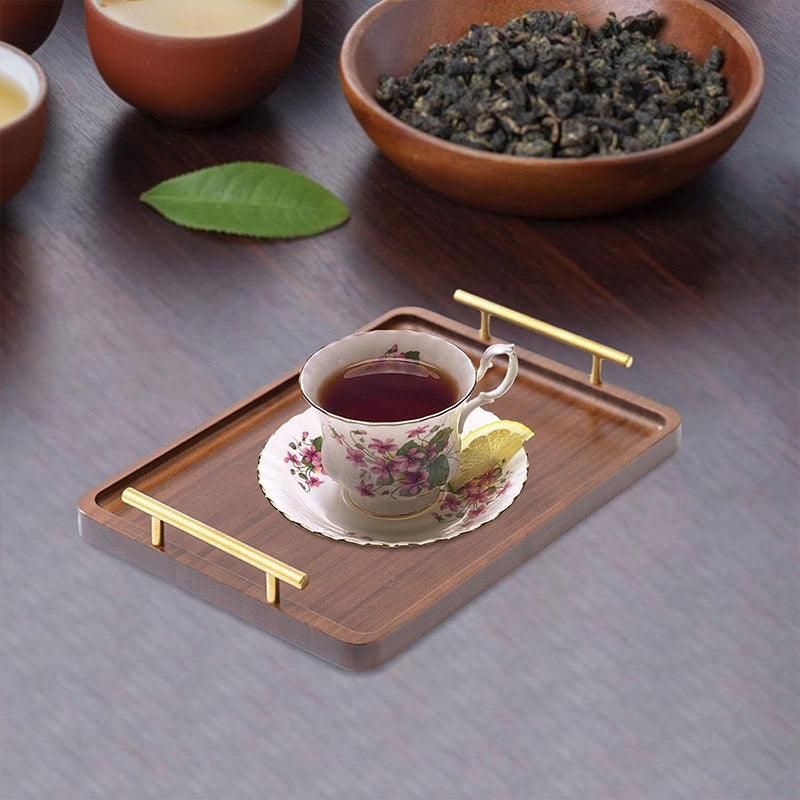 Brown Rectangular Serving Tray