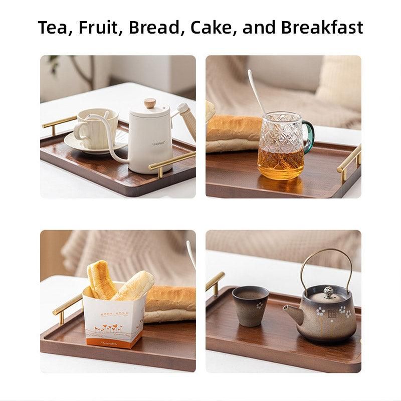 Brown Rectangular Serving Tray