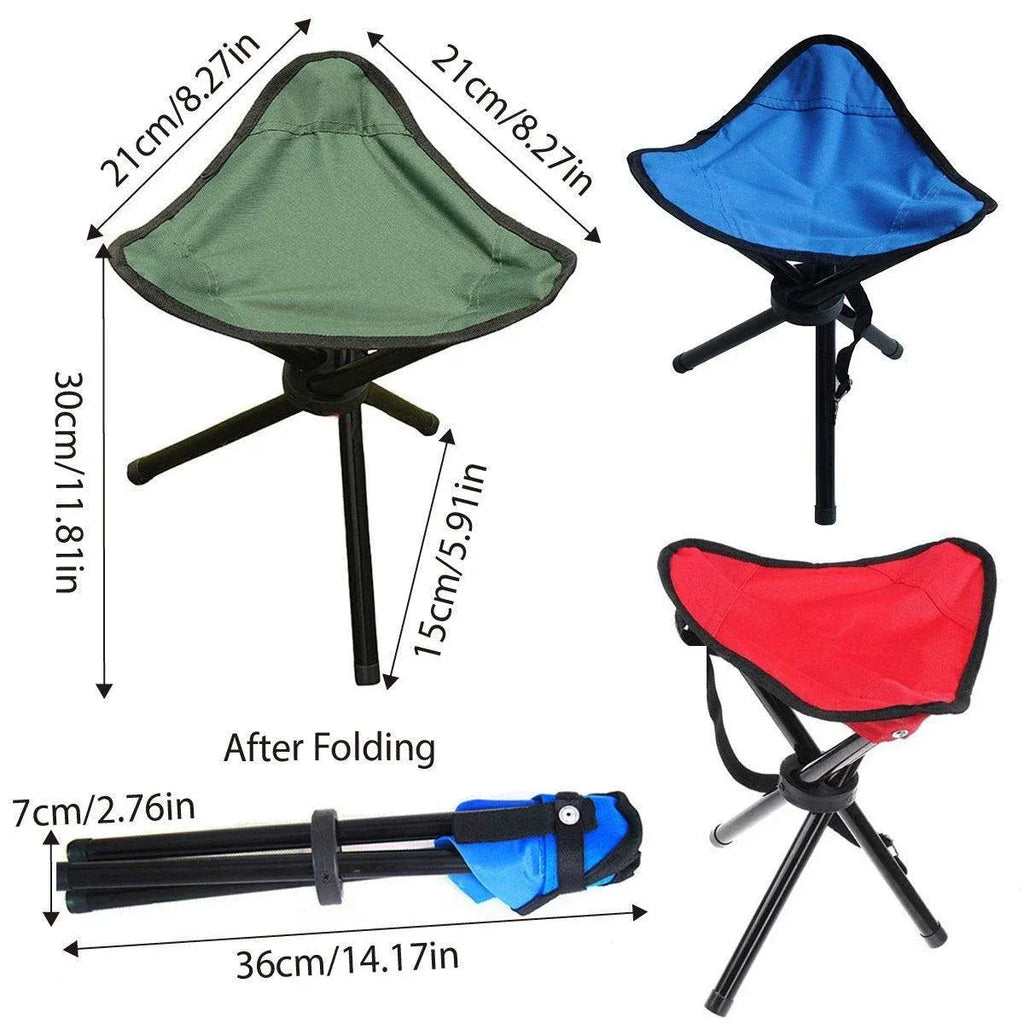 Folding Portable Beach Chair Fishing Stool Outdoor Lightweight