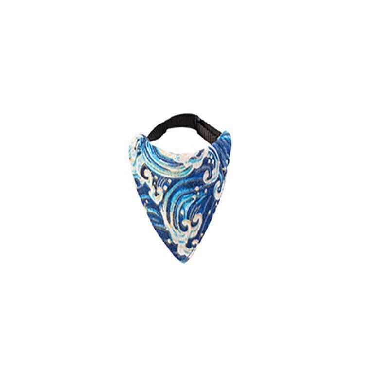 Pet Bandana-Style Collar Saliva Towel Adjustable For Cat Kitten Dog