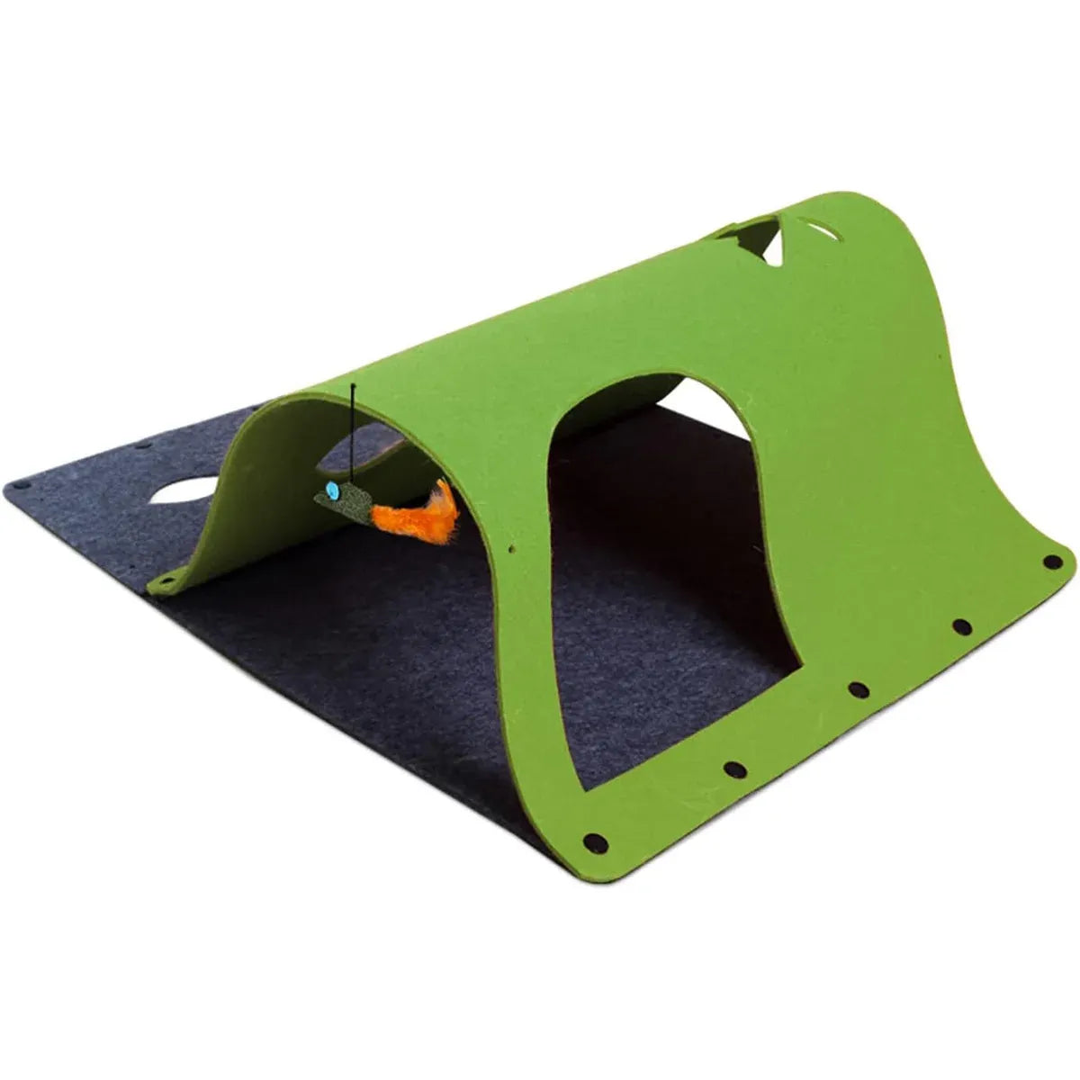 Felt Cat Tunnel Play Passage For Cats Interactive Fun Hideaway
