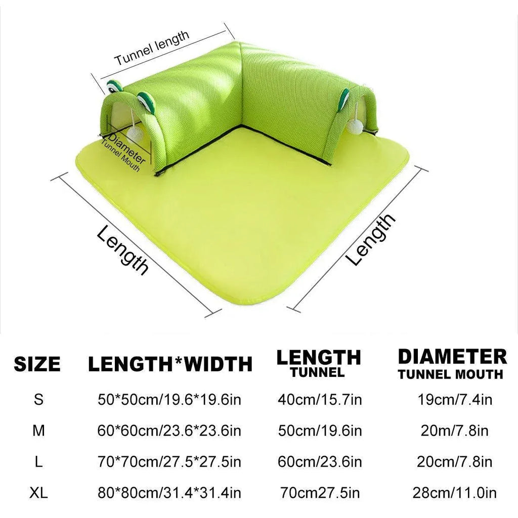 Washable Cat Tunnel Nest Corner Passage Cat House Easy Clean Pet