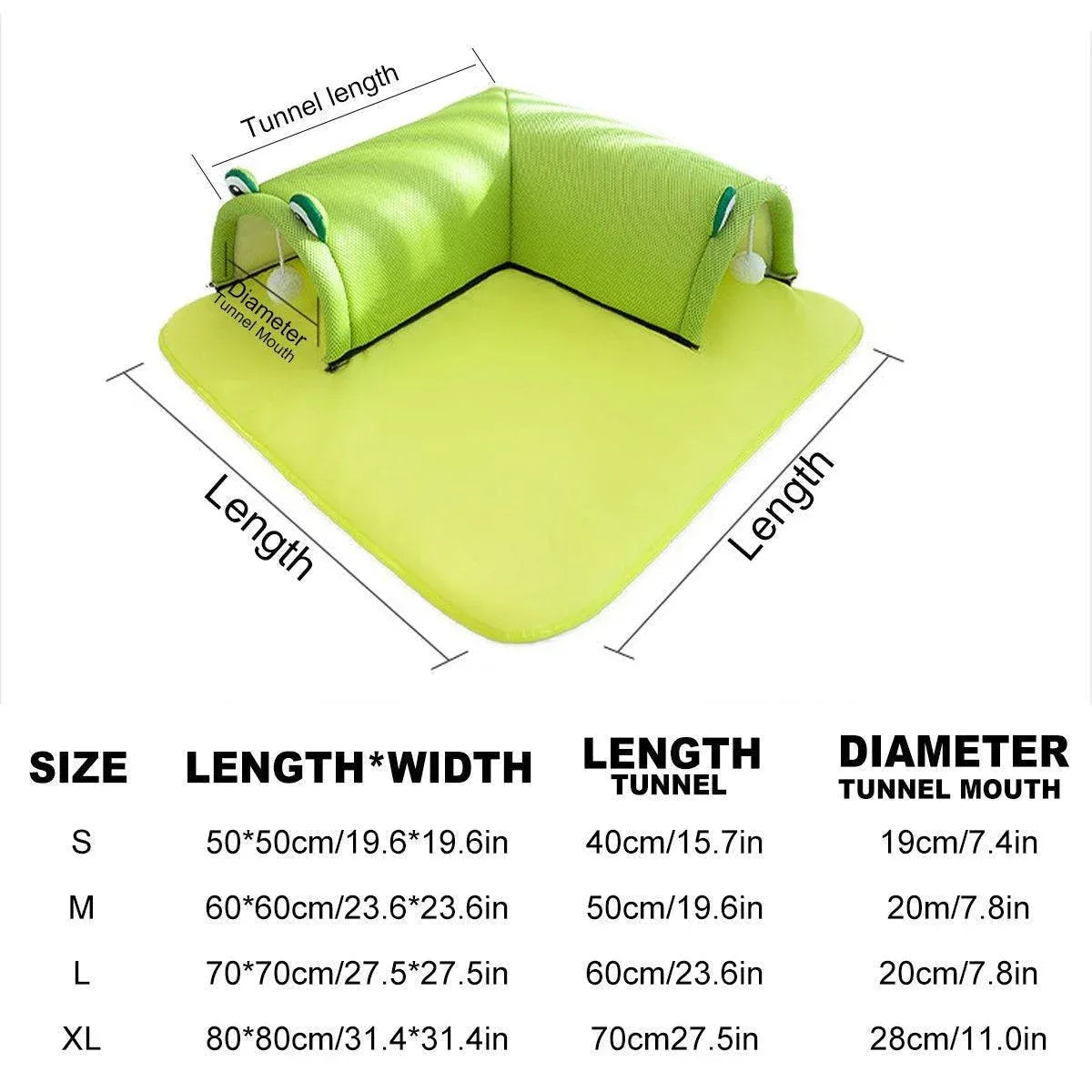 Washable Cat Tunnel Nest Corner Passage Cat House Easy Clean Pet