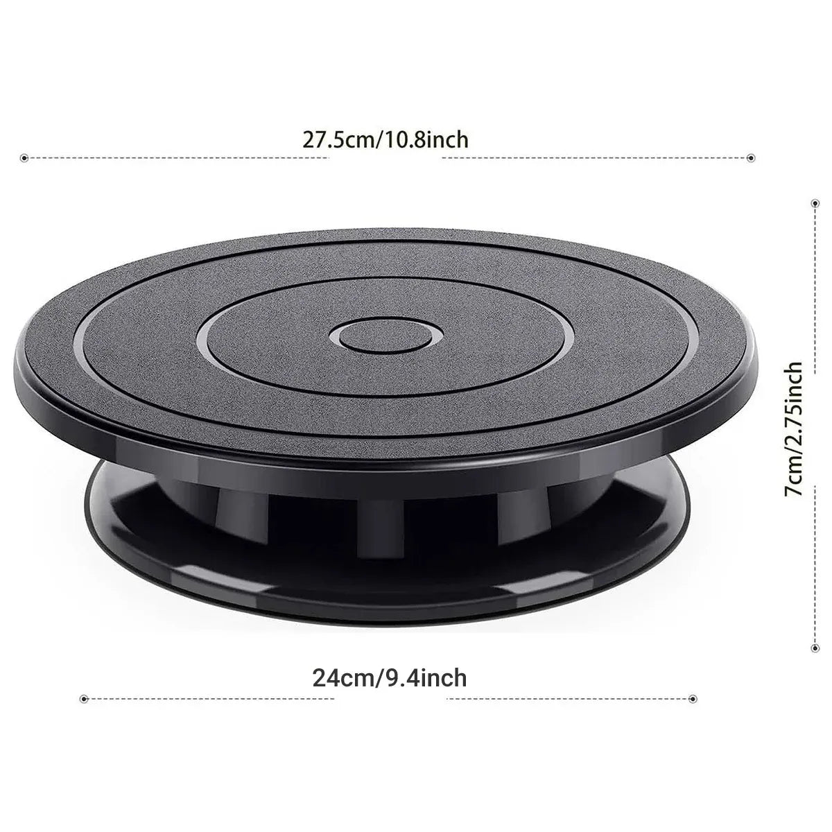 Rotating Cake Turntable with Scrapers and Spatulas, 27.5 cm
