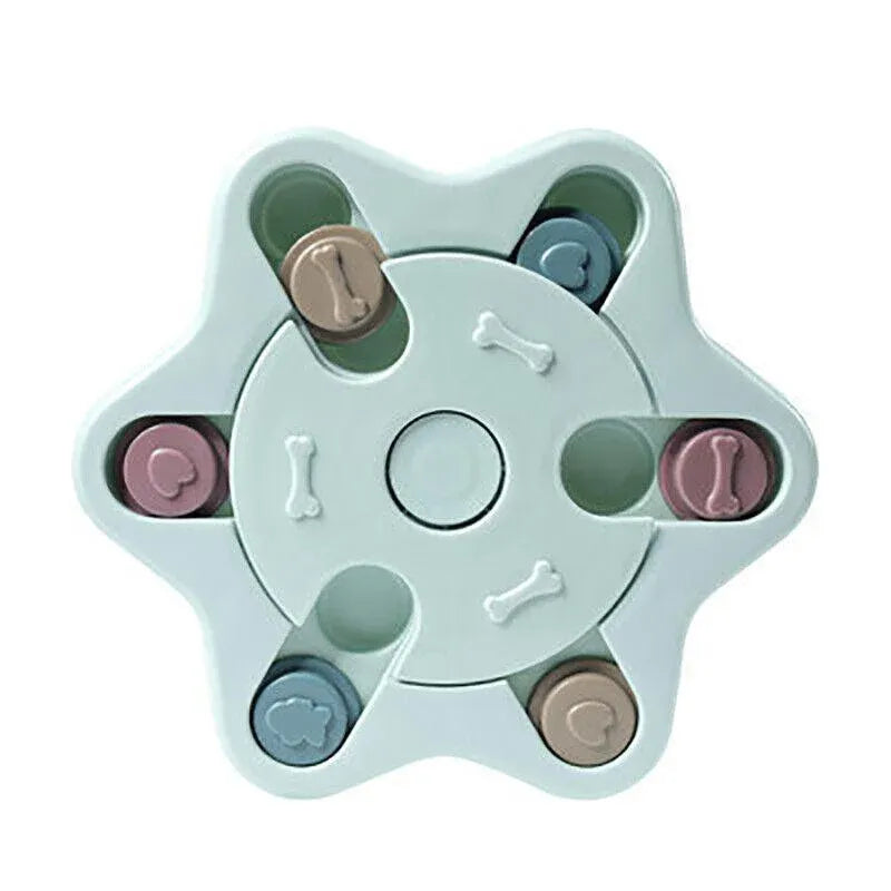 Dog Treat Dispenser Food Puzzle Toy Interactive Training Feeder Pet
