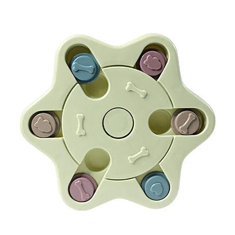 Dog Treat Dispenser Food Puzzle Toy Interactive Training Feeder Pet