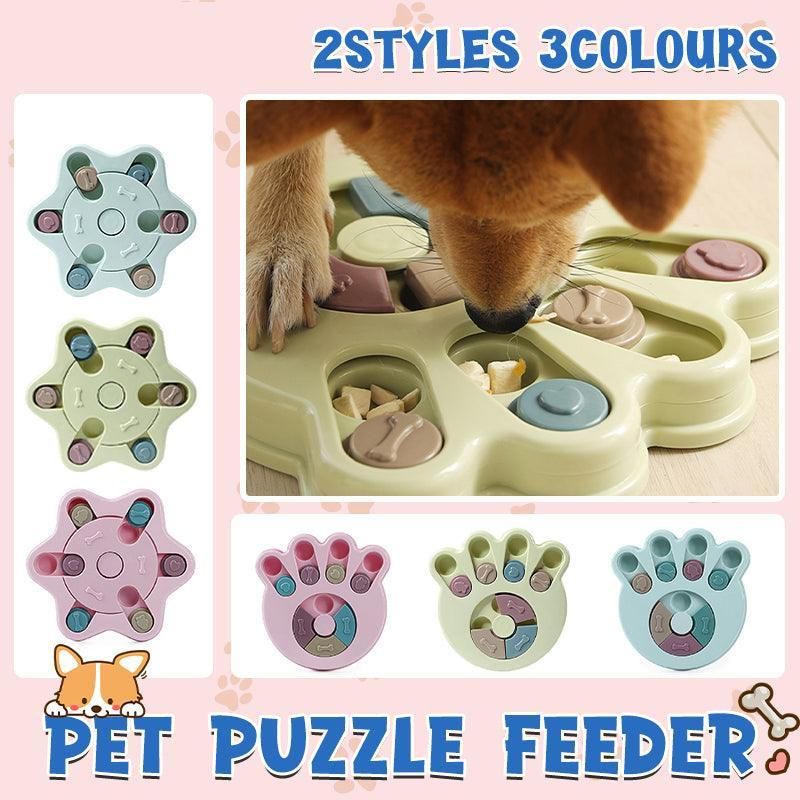 Dog Treat Dispenser Food Puzzle Toy Interactive Training Feeder Pet