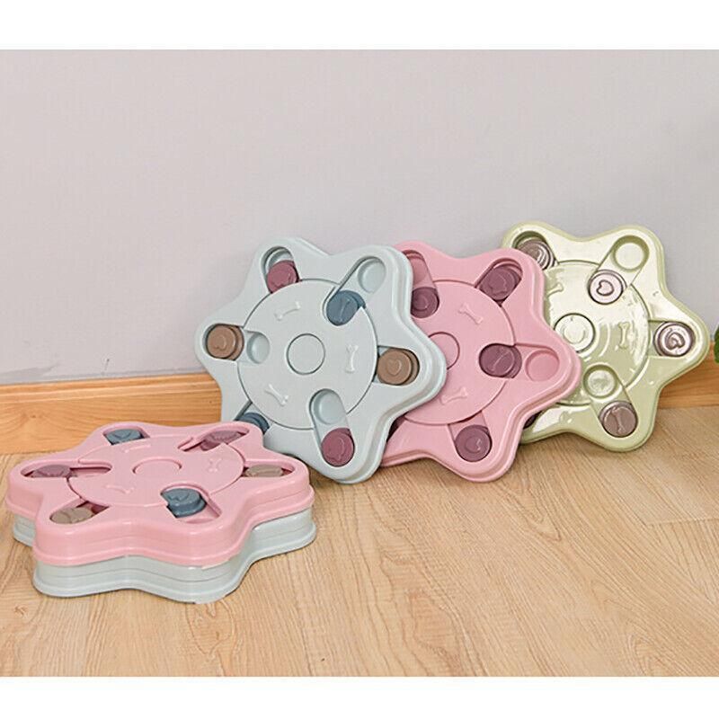 Dog Treat Dispenser Food Puzzle Toy Interactive Training Feeder Pet