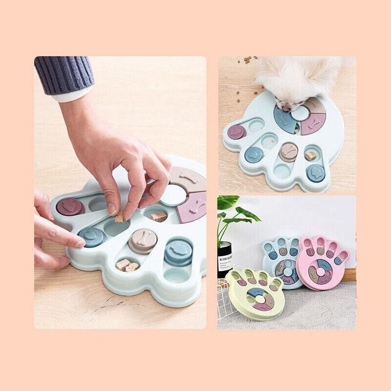 Dog Treat Dispenser Food Puzzle Toy Interactive Training Feeder Pet
