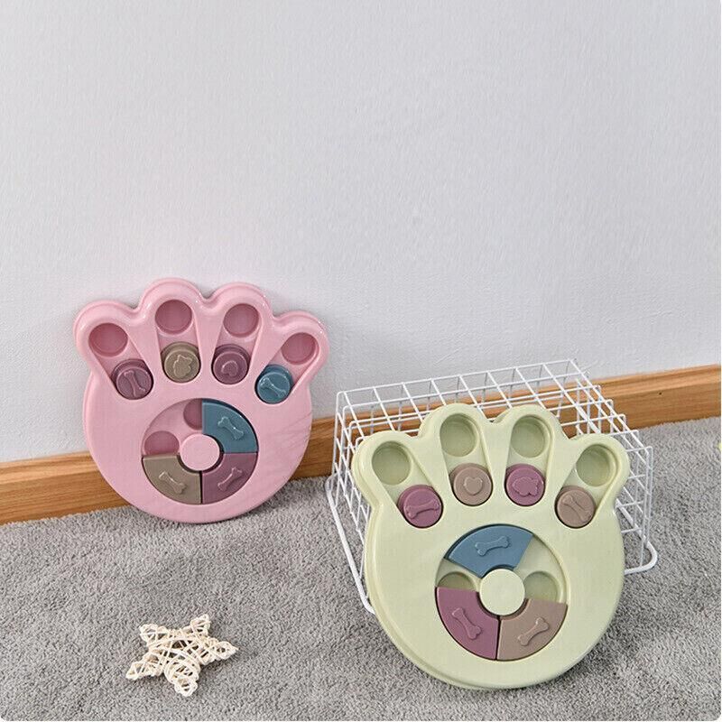 Dog Treat Dispenser Food Puzzle Toy Interactive Training Feeder Pet