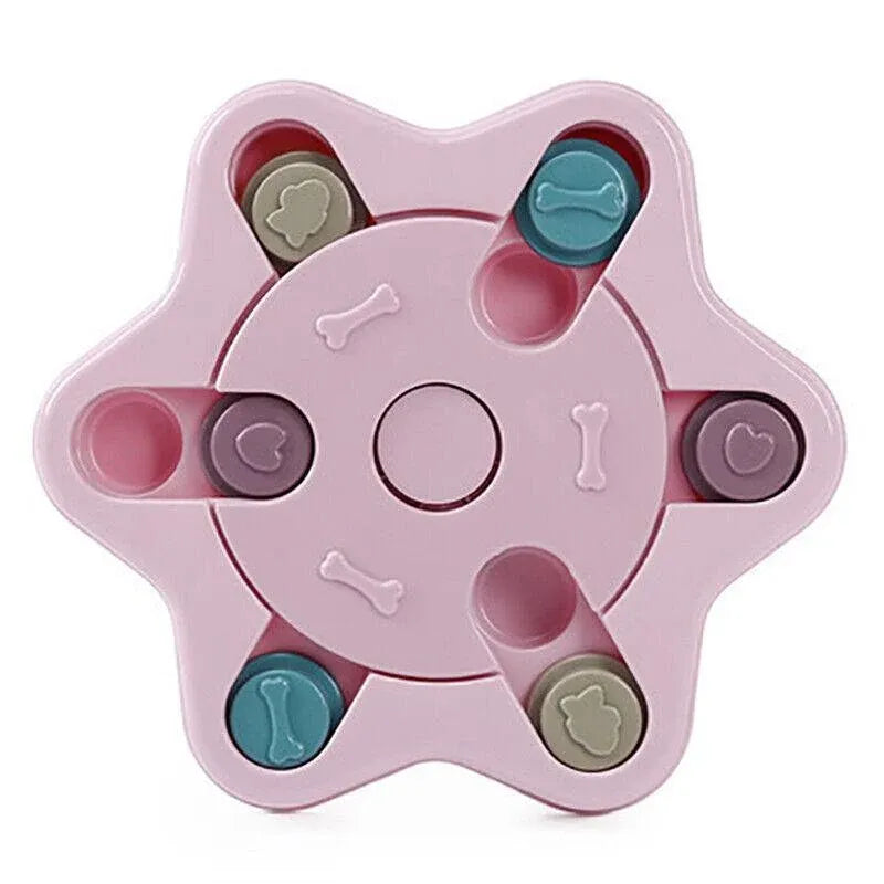 Dog Treat Dispenser Food Puzzle Toy Interactive Training Feeder Pet