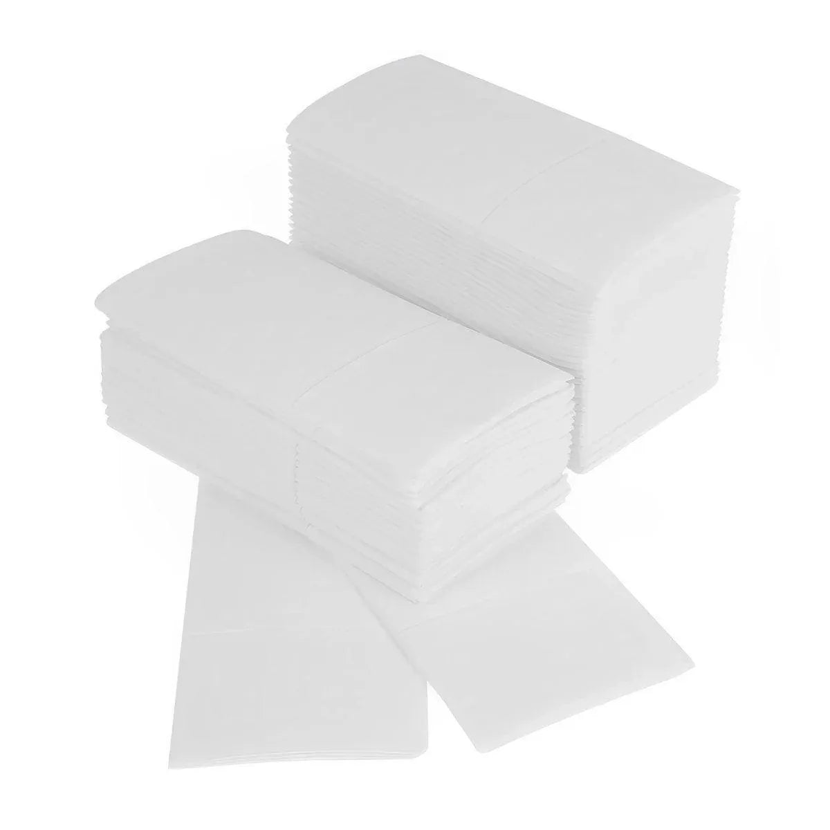 Disposable White Napkins with Cutlery Pocket, 40 x 40 cm, 100 Pack