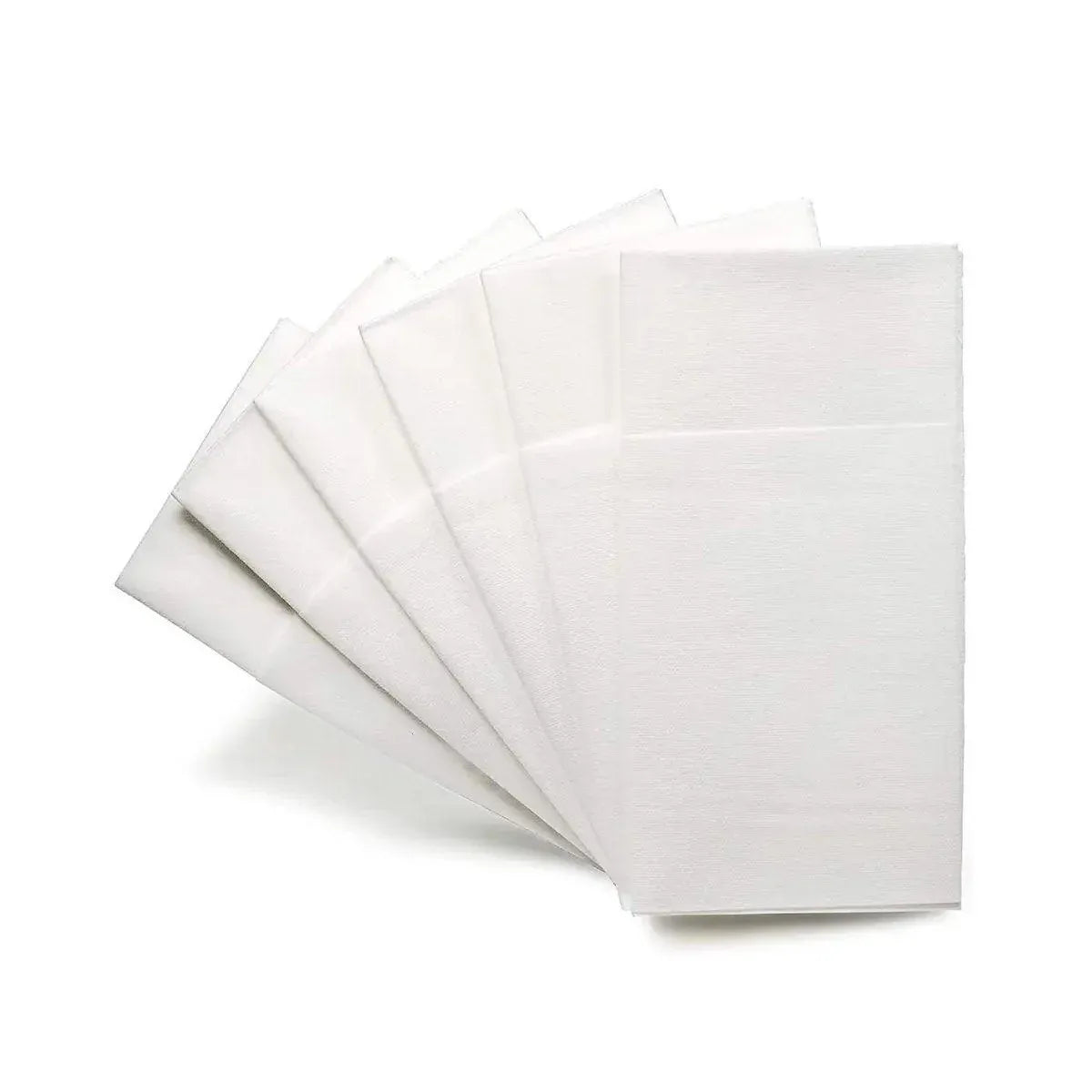 Disposable White Napkins with Cutlery Pocket, 40 x 40 cm