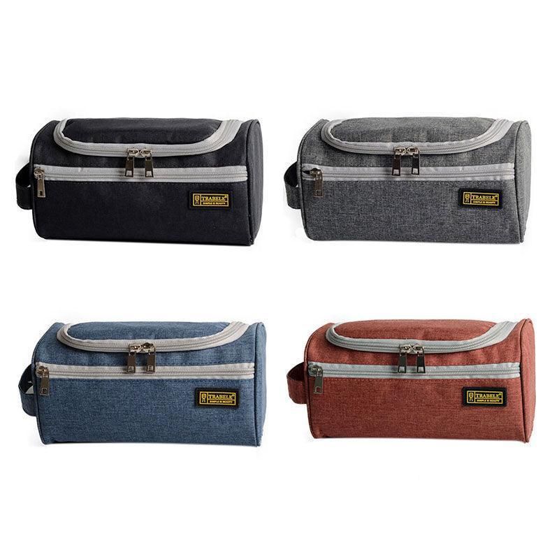 Men's Waterproof Hanging Toiletry Bag, Brick Red, 23.5 x 12 x 12 cm