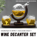 Globe Wine Decanter Glass Bottle Divider Whisky Liquor Dispenser