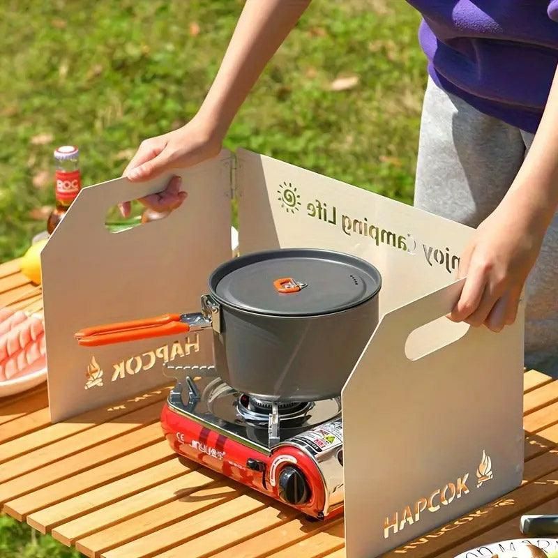Outdoor Camping Tri Fold Board Portable Folding Windproof