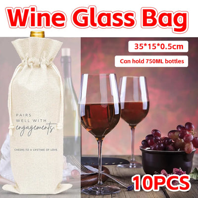 10CPS Wine Bottle Gift Bag Single Bottole