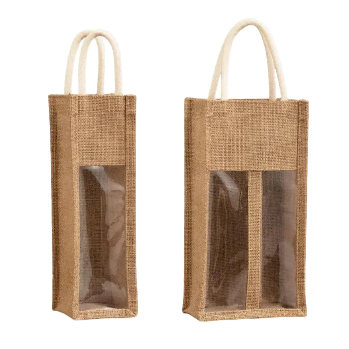 5PCS Wine Bottle Bags Tote Carrier Gift Bag Durable Single or Double