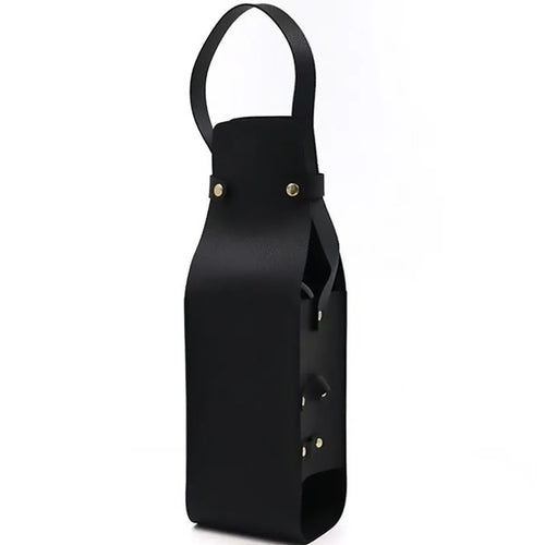 2PCS Wine Tote Bag PU Leather with Handle Durable for Party Gift