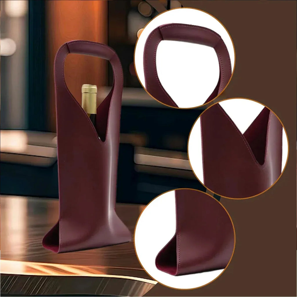 Single Wine Bottle Tote Gift Bag with Handle