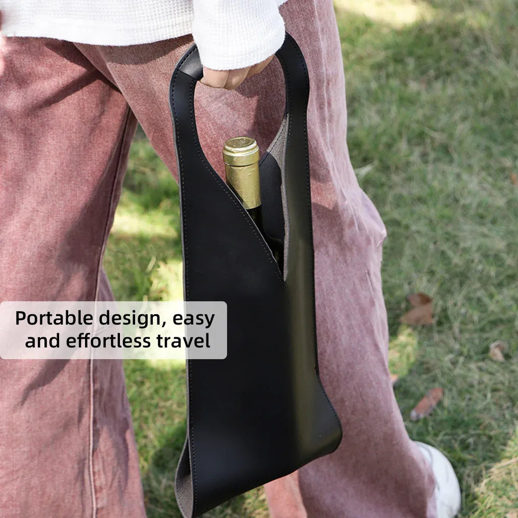 Single Wine Bottle Tote Gift Bag with Handle