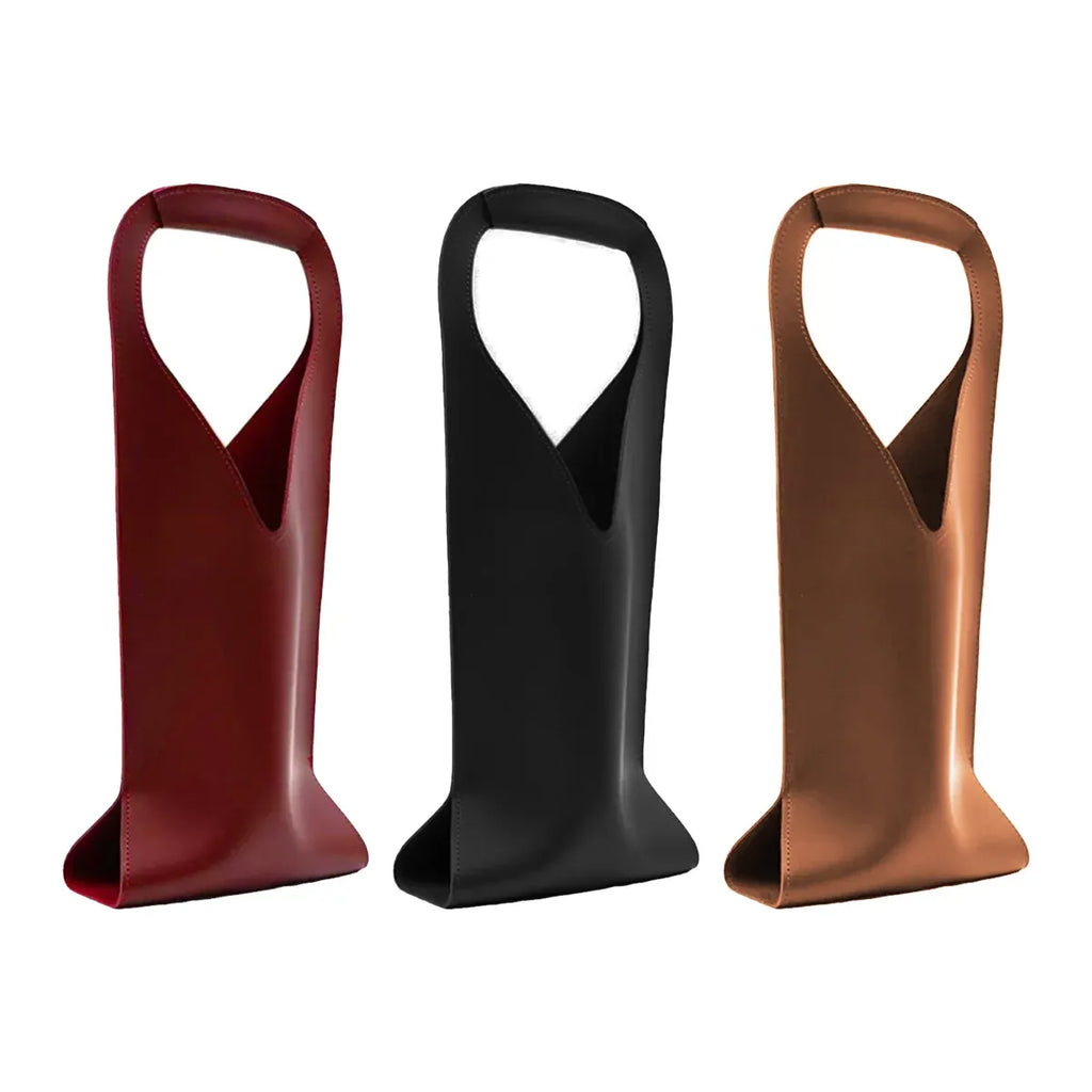 Single Wine Bottle Tote Carrier Gift Bag with Handle Durable