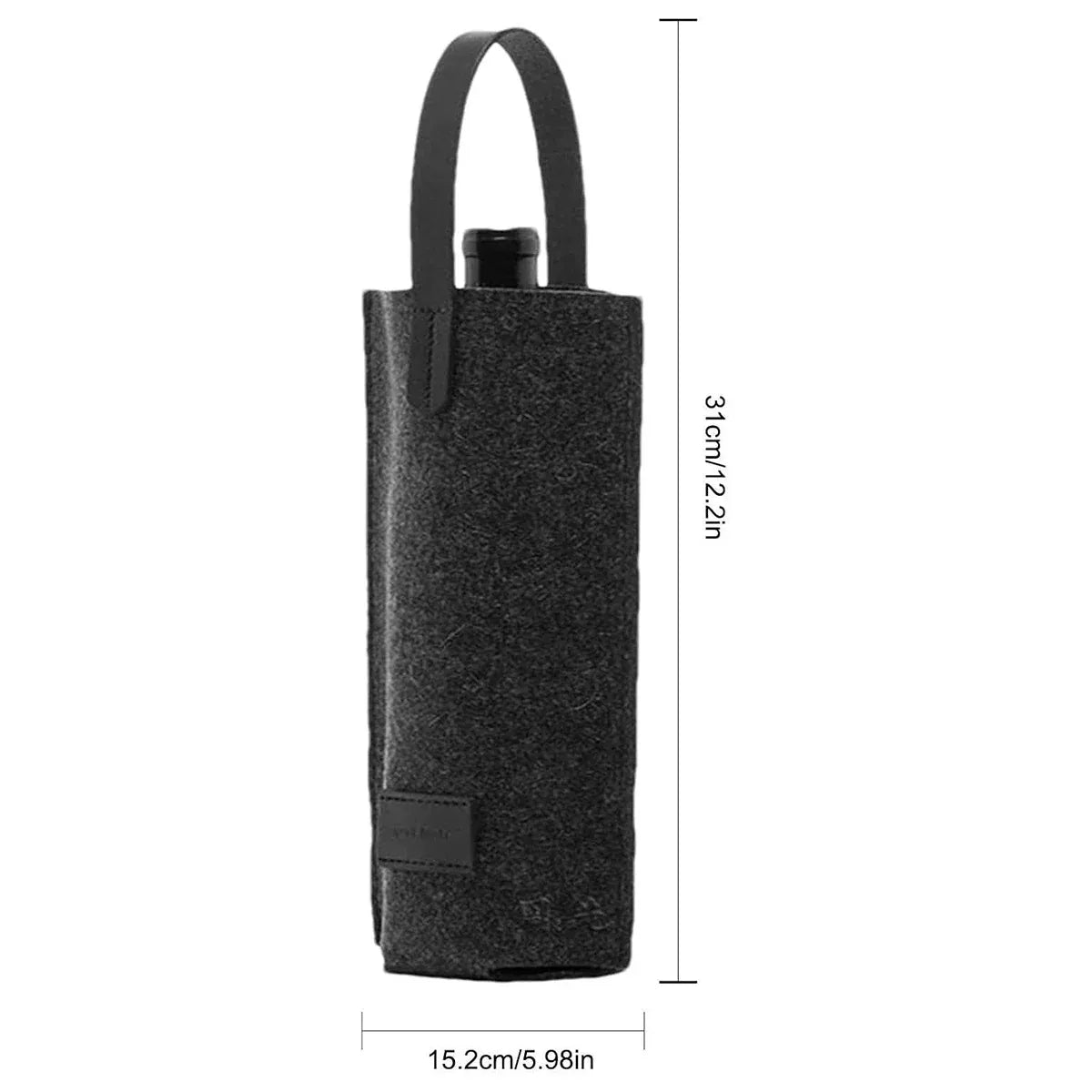 Wine Tote Bag Single Bottle Carrier with Handle High-End for Gift