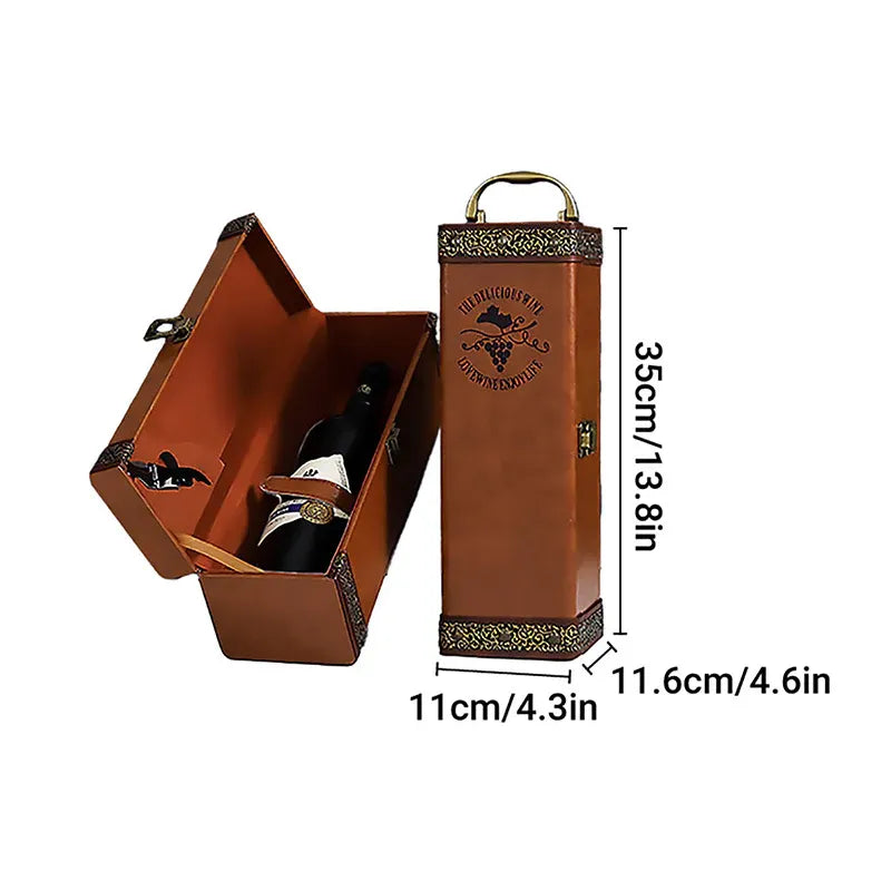 High-grade Leather Red Wine Gift Box