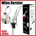 2PCS Portable Wine Decanter Dispenser Aerator Bottle Pourer Set