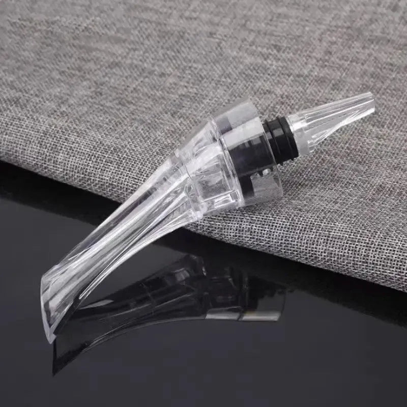 2PCS Portable Wine Decanter Dispenser Aerator Bottle Pourer Set